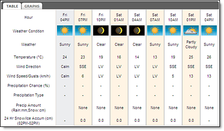 Local Forecast Summary