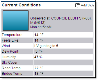 Pavement Current Conditions