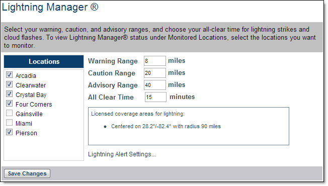 Lightning Manager setup
