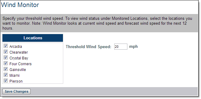 Wind Monitor setup