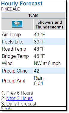 Hourly Forecast