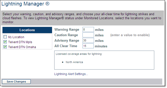 Lightning Manager setup